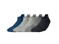 CRIVIT Set van 5 paar sportsokken (Blauw/wit/grijs/zwart, 45/46)