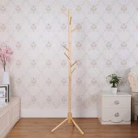 Creatieve boom-vormige massief houten vloer Hatstand kleren opknoping Rack grootte: 176x48x48cm (hout)