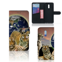 OPPO Reno Telefoonhoesje met Pasjes Roofdieren - thumbnail