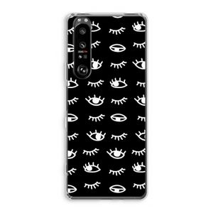 Eye pattern #3: Sony Xperia 1 III Transparant Hoesje