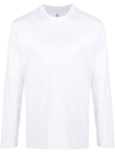 Brunello Cucinelli t-shirt à manches longues - Blanc