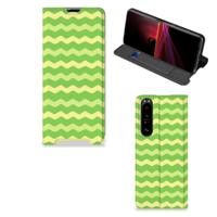 Sony Xperia 1 III | Hoesje met Magneet | Waves Green