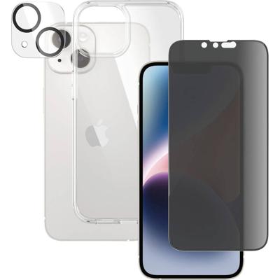 PanzerGlass Bundle Privacy Glass+Case B0401+P2783 Screenprotector (glas) met privacyfolie Apple iPhone 14 1 stuk(s) Anti-vingerafdruk, Antibacterieel