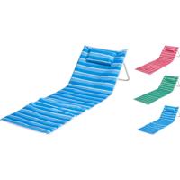 Strandmat met rugsteun strepen
