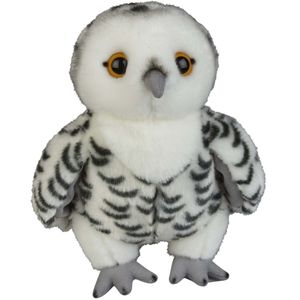 Pluche knuffel dieren Sneeuwuil vogel van 28 cm