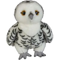 Pluche knuffel dieren Sneeuwuil vogel van 28 cm - thumbnail