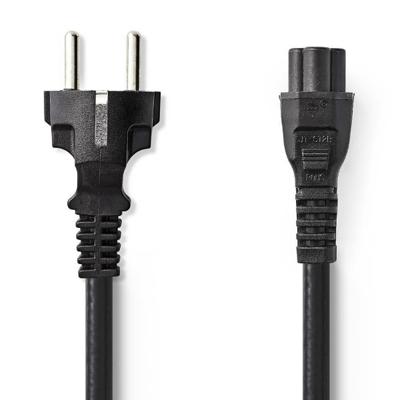 Nedis Voedingskabel Schuko Male IEC 320 C5 3,0 m Zwart