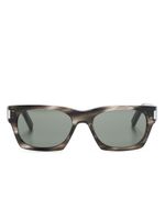 Saint Laurent Eyewear lunettes de soleil rectangulaires SL 402 - Marron - thumbnail