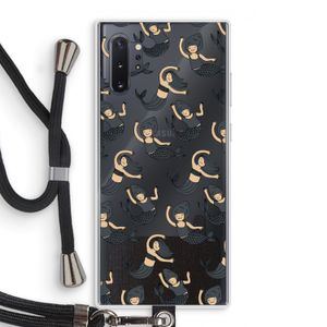 Zeemeermin: Samsung Galaxy Note 10 Plus Transparant Hoesje met koord