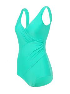 Push Up Slim Conservative One Piece Triangle Swimsuit