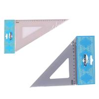 Centrum 2x Tekendriehoek - kunststof - L13 en L23 cm - school/kantoor spullen