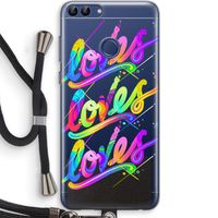Loves: Huawei P Smart (2018) Transparant Hoesje met koord