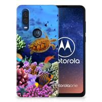 Motorola One Vision | TPU Hoesje | Vissen
