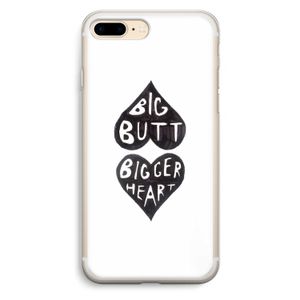 Big butt bigger heart: iPhone 7 Plus Transparant Hoesje