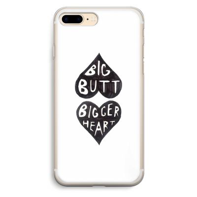 Big butt bigger heart: iPhone 7 Plus Transparant Hoesje
