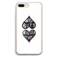Big butt bigger heart: iPhone 7 Plus Transparant Hoesje