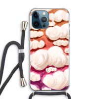 Katoen Wolken: iPhone 12 Pro Transparant Hoesje met koord