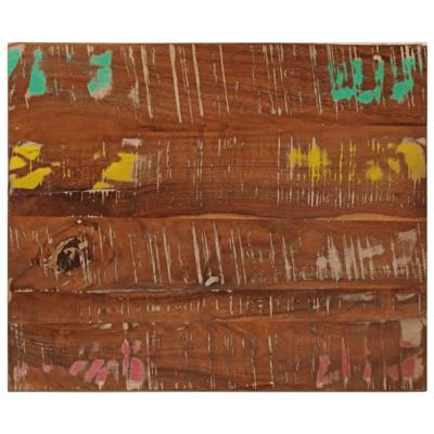 Tafelblad rechthoekig 60x50x3,8 cm massief gerecycled hout
