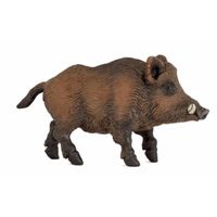 Plastic speelgoed dieren figuur wild zwijn 9,5 cm   - - thumbnail