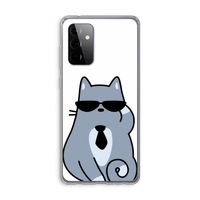 Cool cat: Samsung Galaxy A72 Transparant Hoesje
