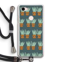 Sansevieria: Pixel 3 Transparant Hoesje met koord