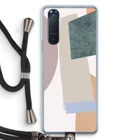 Lindo: Sony Xperia 5 II Transparant Hoesje met koord