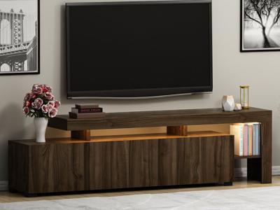 Tv-meubel BELINI 3 deuren walnoot