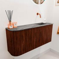 Toiletmeubel Mondiaz Joya Dlux | 91.6 cm | Meubelkleur Ruby | Faye wastafel Sombra Wasbak Rechts | Zonder kraangat(en) Toiletmeubel Mondiaz Joya Dlux | 91.6 cm | Meubelkleur Ruby | Faye wastafel Sombra Wasbak Rechts | Zonder kraangat(en)