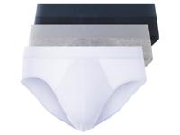 LIVERGY 3 heren onderbroeken (Zwart/grijs/wit, S)