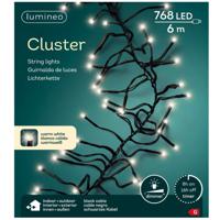 Lumineo Clusterverlichting - warm wit - 768 leds - 600 cm - kerstverlichting