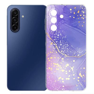 TPU Hoesje Samsung Galaxy A17 - Watercolor Paars Backcover TPU Hoesje Samsung Galaxy A17 - Watercolor Paars Backcover