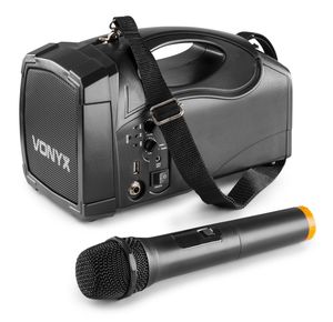 Vonyx ST014 draagbaar PA systeem met draadloze handmicrofoon