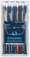 Schneider S-183094 Rollerball One Business 0,6mm Etui 4 Stuks - thumbnail