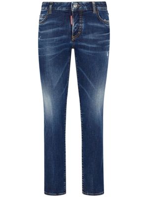 DSQUARED2 jean slim à effet délavé - Bleu