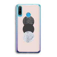 Marmeren cirkels: Huawei P30 Lite Transparant Hoesje