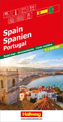 Wegenkaart - landkaart Spanje en Portugal - Spanien | Hallwag