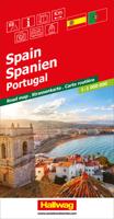 Wegenkaart - landkaart Spanje en Portugal - Spanien | Hallwag