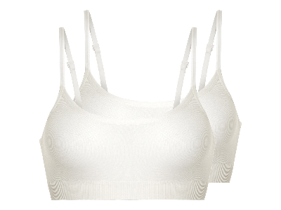 esmara 2 Dames bustiers (Wit, XL (48/50))