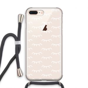 Wimpers: iPhone 7 PLUS Transparant Hoesje met koord