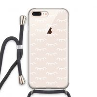 Wimpers: iPhone 7 PLUS Transparant Hoesje met koord