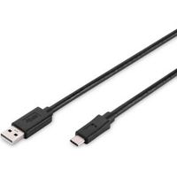 ASSMANN Electronic USB C/USB A 1.8m 1.8m USB A USB C Zwart - thumbnail