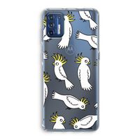 Papegaai: Motorola Moto G9 Plus Transparant Hoesje