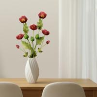 Kunst Klaproos tak 60 cm rood