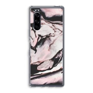 Roze stroom: Sony Xperia 5 Transparant Hoesje