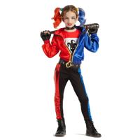 Harley Quinn Kostuum Kinderen Blauw/Rood Harley Quinn Kostuum Kinderen Blauw/Rood