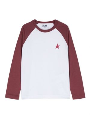 Golden Goose Kids t-shirt en coton à imprimé étoile - Blanc