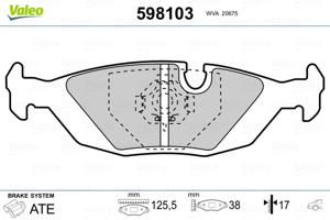 Valeo Remblokset 598103