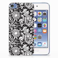 Apple iPod Touch 5 | 6 | TPU Case | Black Flowers