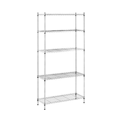 Opbergrek metaal - 35 x 90 x 180 cm - 150 kg - grijs