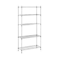 Opbergrek metaal - 35 x 90 x 180 cm - 150 kg - grijs